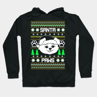 Santa Paws Ugly Christmas Sweater Hoodie